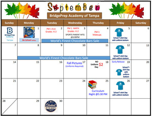 ✨September 2025 Activity Calendar ✨